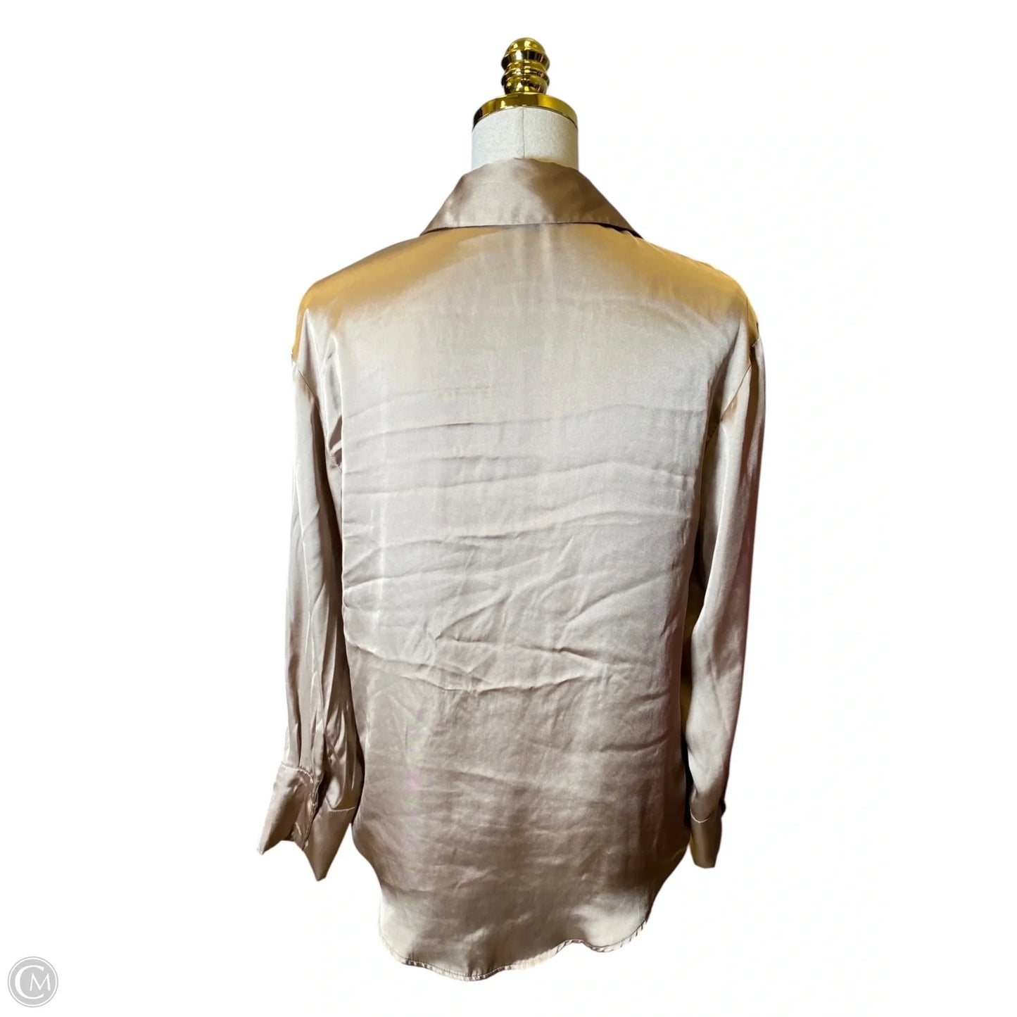 Top Long Sleeve By Zara In Beige, Size: Xs