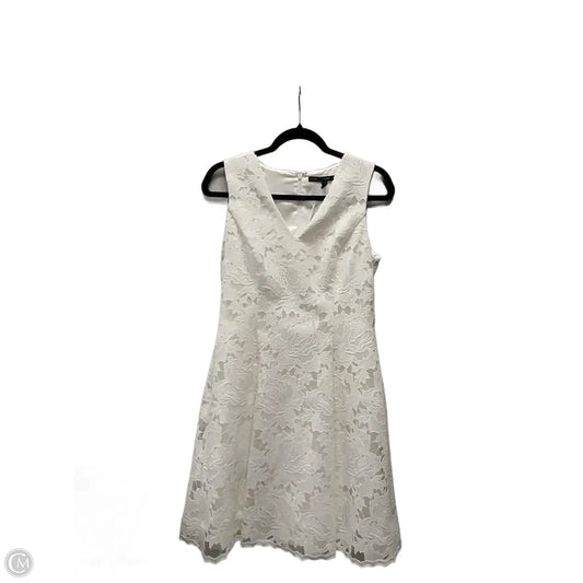 Dress Casual Midi By White House Black Market In White, Size: 4
