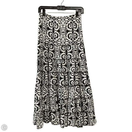 Skirt Maxi By Clothes Mentor In Black & White, Size: S