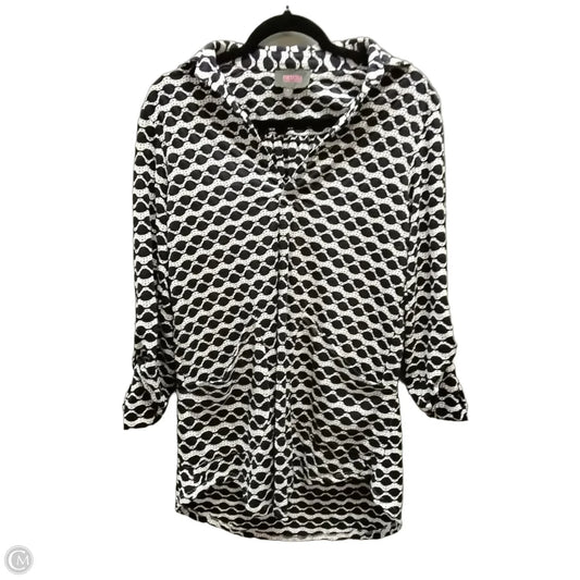 Dress Casual Short By For Cynthia In Blue & White, Size: S