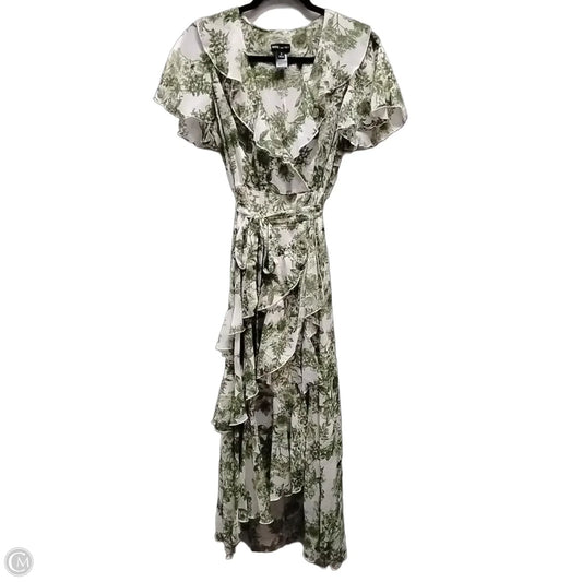 Dress Casual Maxi By Kate And Lily In Green & White, Size: 4