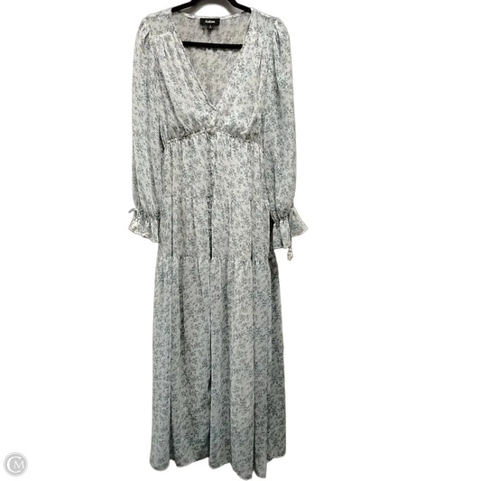 Dress Casual Maxi By Aakaa In Blue & White, Size: S