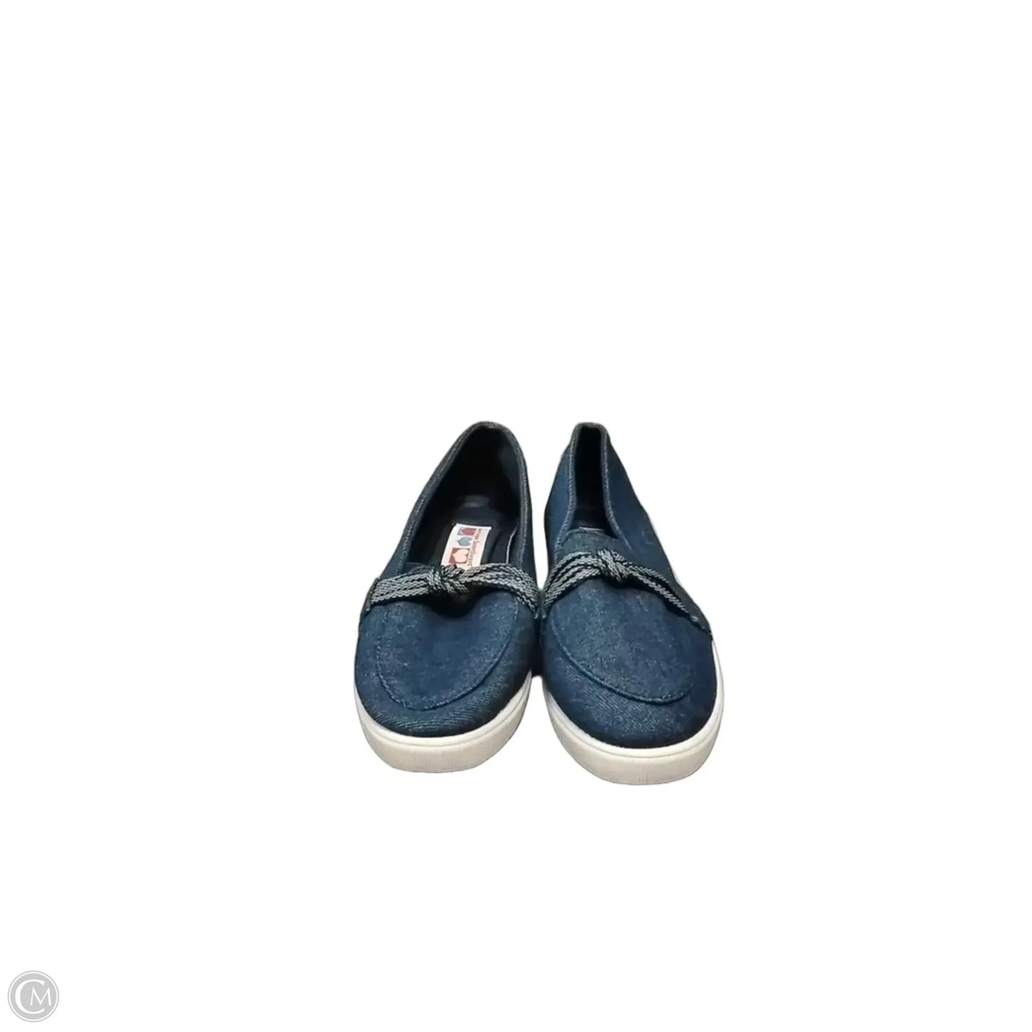 Shoes Flats By Clothes Mentor In Blue Denim, Size: 7.5