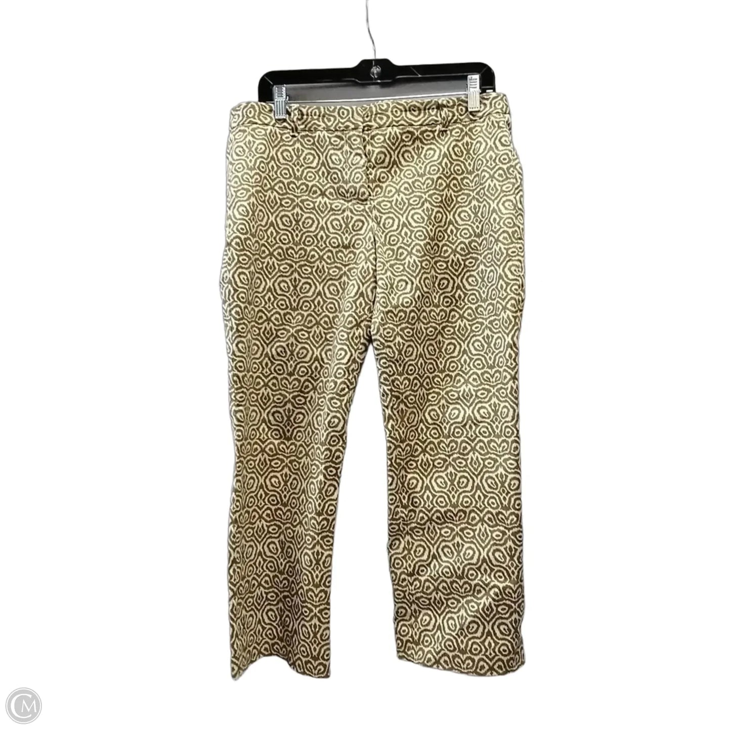 Pants Cropped By J. Crew In Brown & Cream, Size: 6