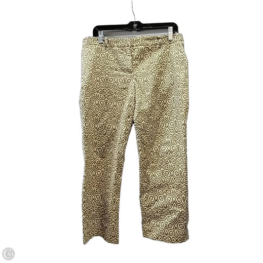 Pants Cropped By J. Crew In Brown & Cream, Size: 6