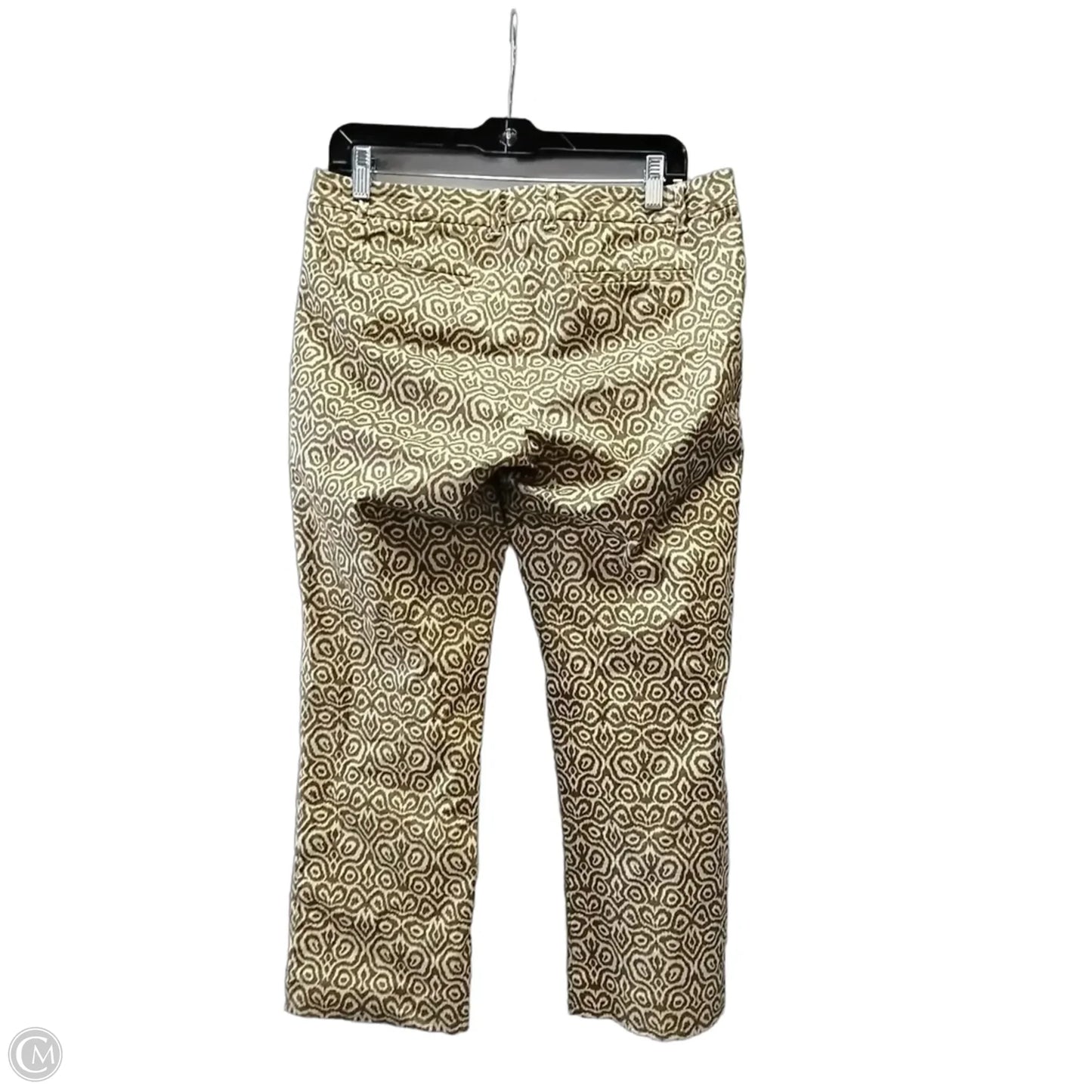 Pants Cropped By J. Crew In Brown & Cream, Size: 6