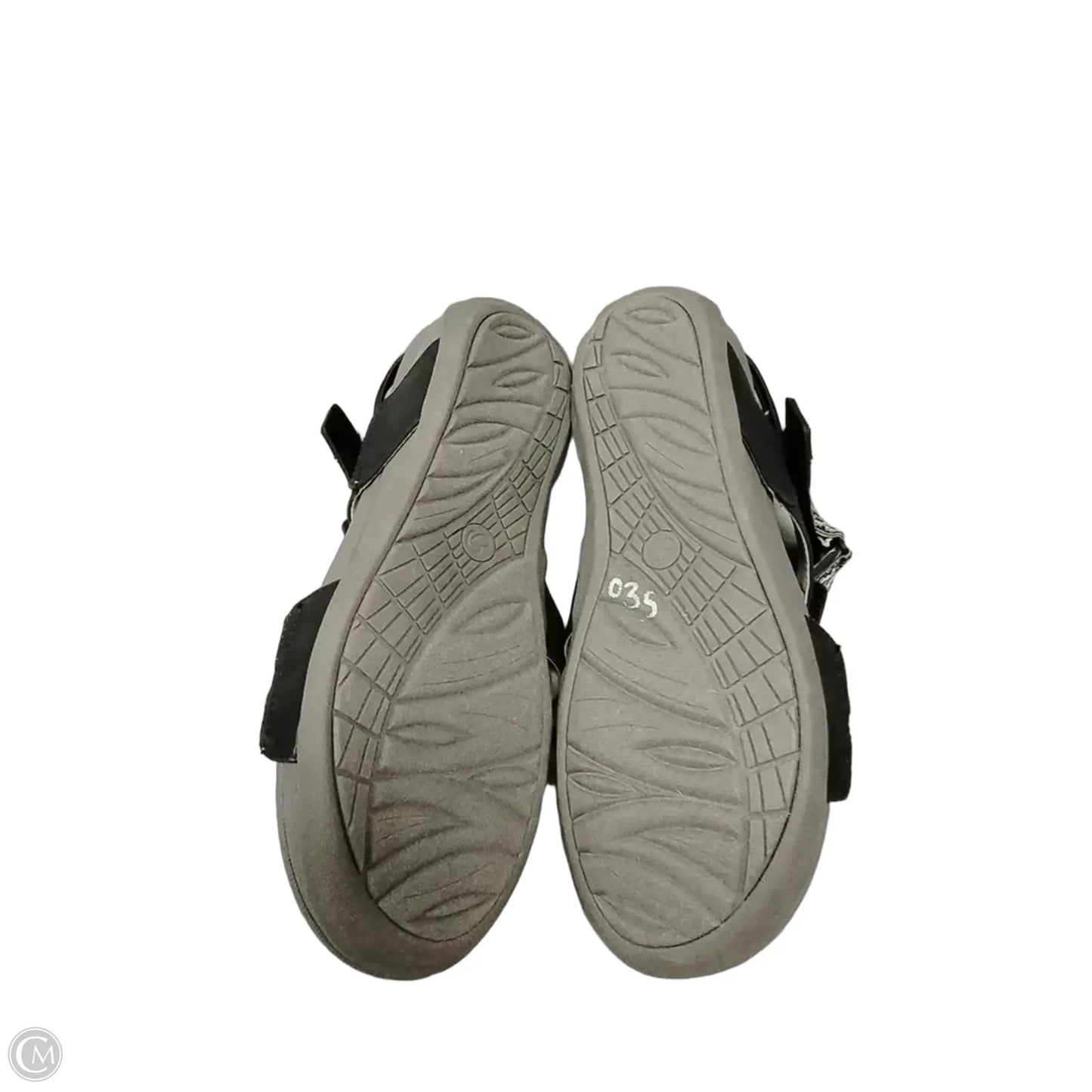 Sandals Sport By Bare Traps In Black & Grey, Size: 10