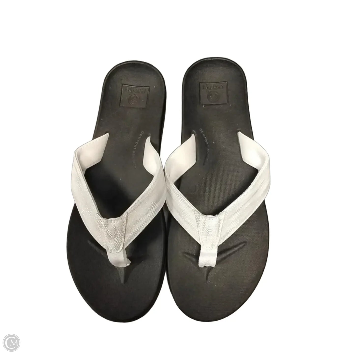 Sandals Flip Flops By Cmf In White, Size: 10