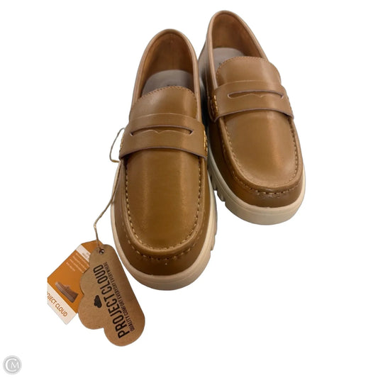 Shoes Flats By Clothes Mentor In Brown, Size: 8.5