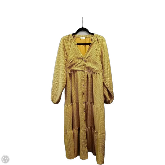 Dress Casual Maxi By In Loom In Checkered Pattern, Size: M