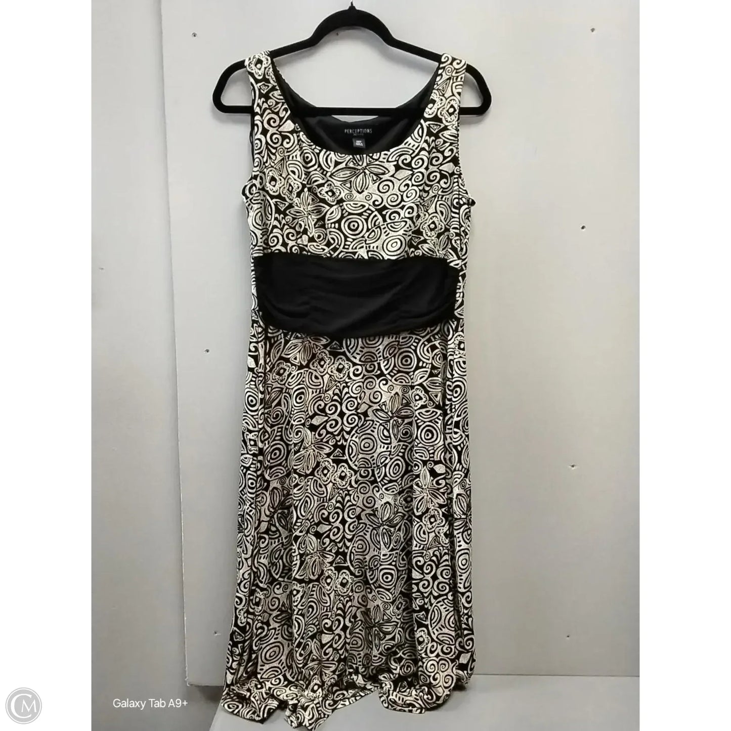 Dress Set 2pc By Perceptions In Black & Cream, Size: 12p