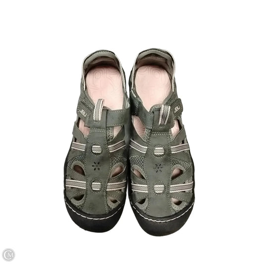 Sandals Flats By Jbu By Jambu In Grey, Size: 9.5