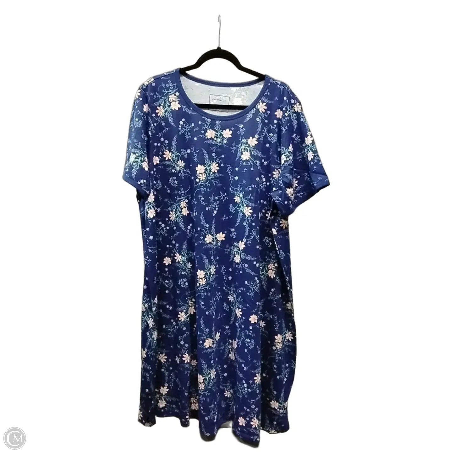 Top Short Sleeve By Charter Club In Floral Print, Size: 3x