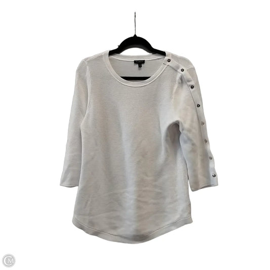 Sweater By Talbots In White, Size: M