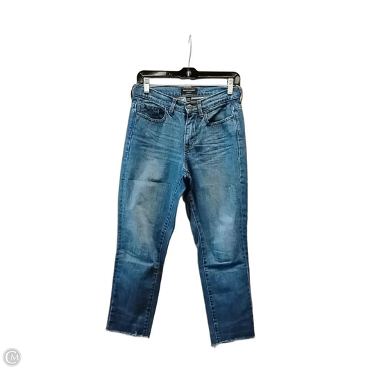 Jeans Cropped By Banana Republic In Blue, Size: 0