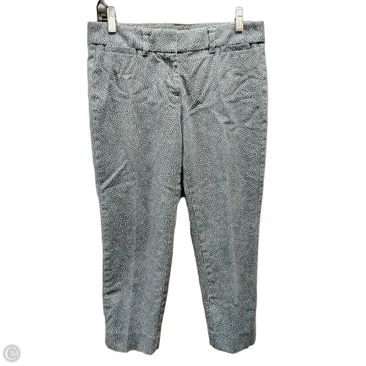 Pants Cropped By Loft In Blue & White, Size: 4