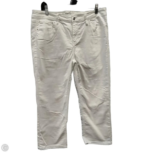 Jeans Cropped By Kensie In White, Size: 14