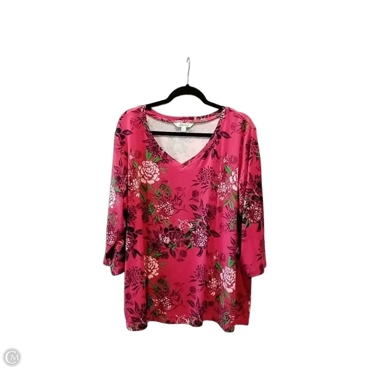Top Long Sleeve By The Pioneer Woman In Red, Size: Xxxl