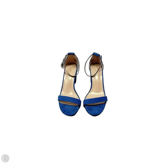 Sandals Heels Block By Dream Pairs In Blue, Size: 7.5