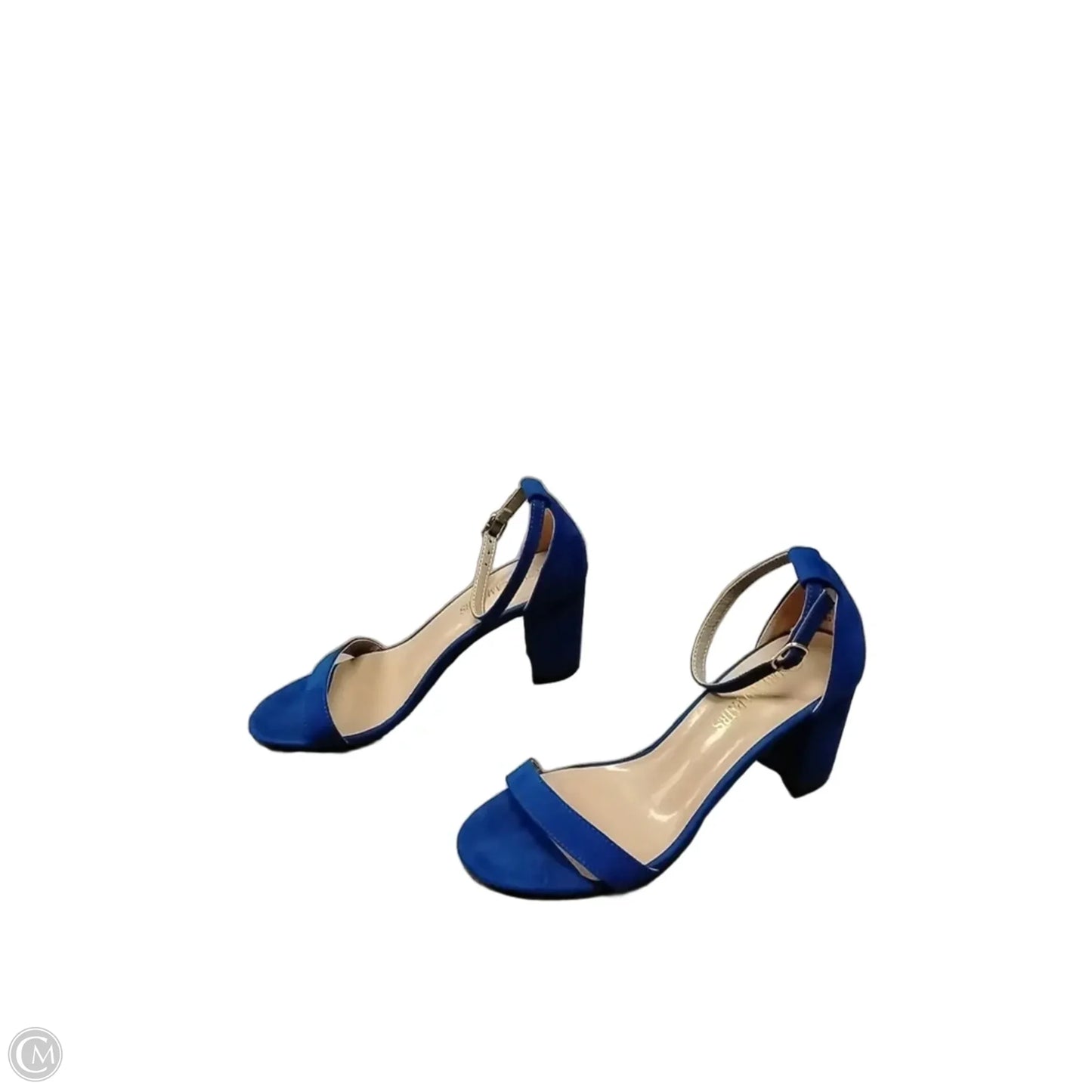 Sandals Heels Block By Dream Pairs In Blue, Size: 7.5