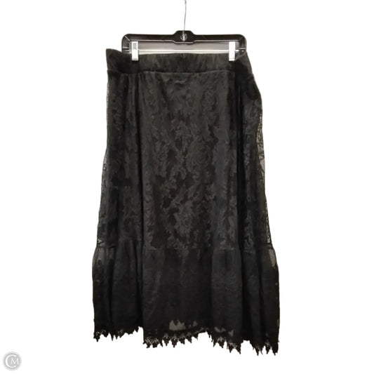Skirt Maxi By Torrid In Black, Size: 2x