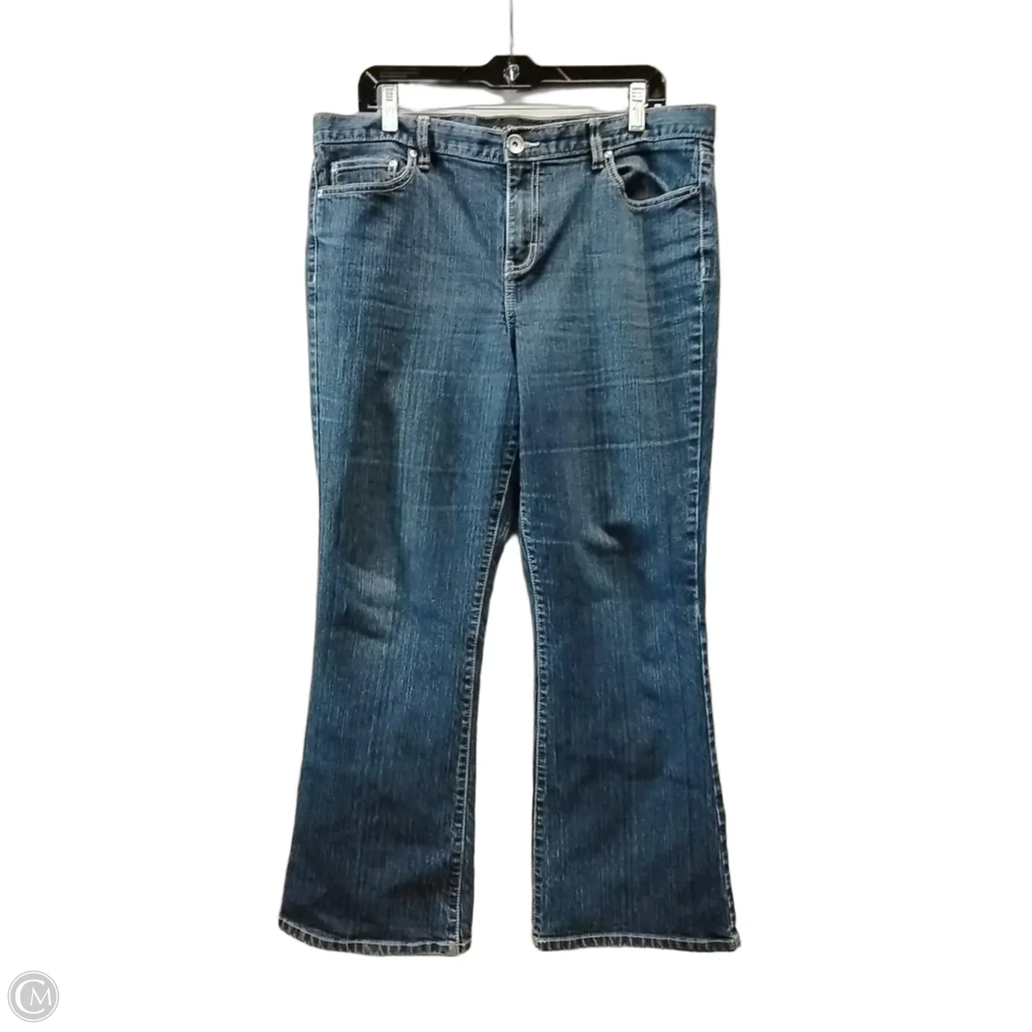 Jeans Flared By Calvin Klein In Blue, Size: 16