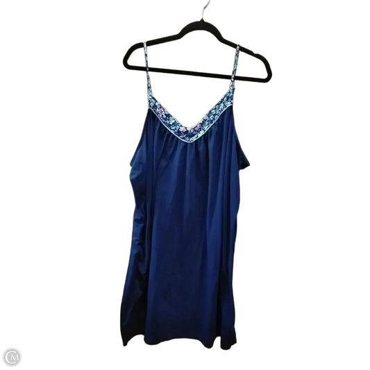 Top Sleeveless By Joyspun In Blue, Size: 3x