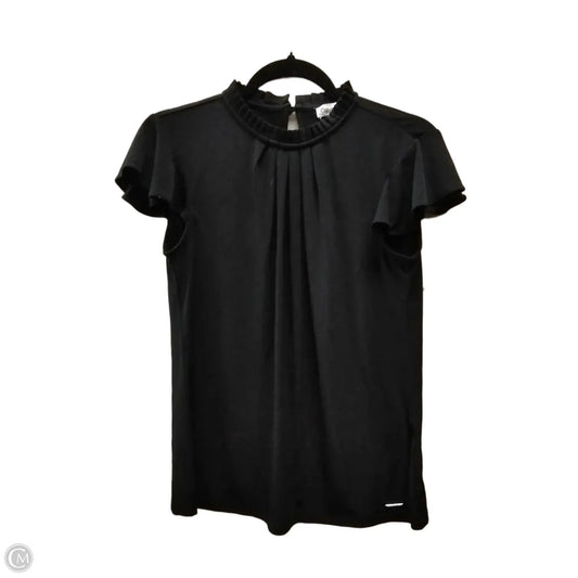 Blouse Sleeveless By Calvin Klein In Black, Size: S