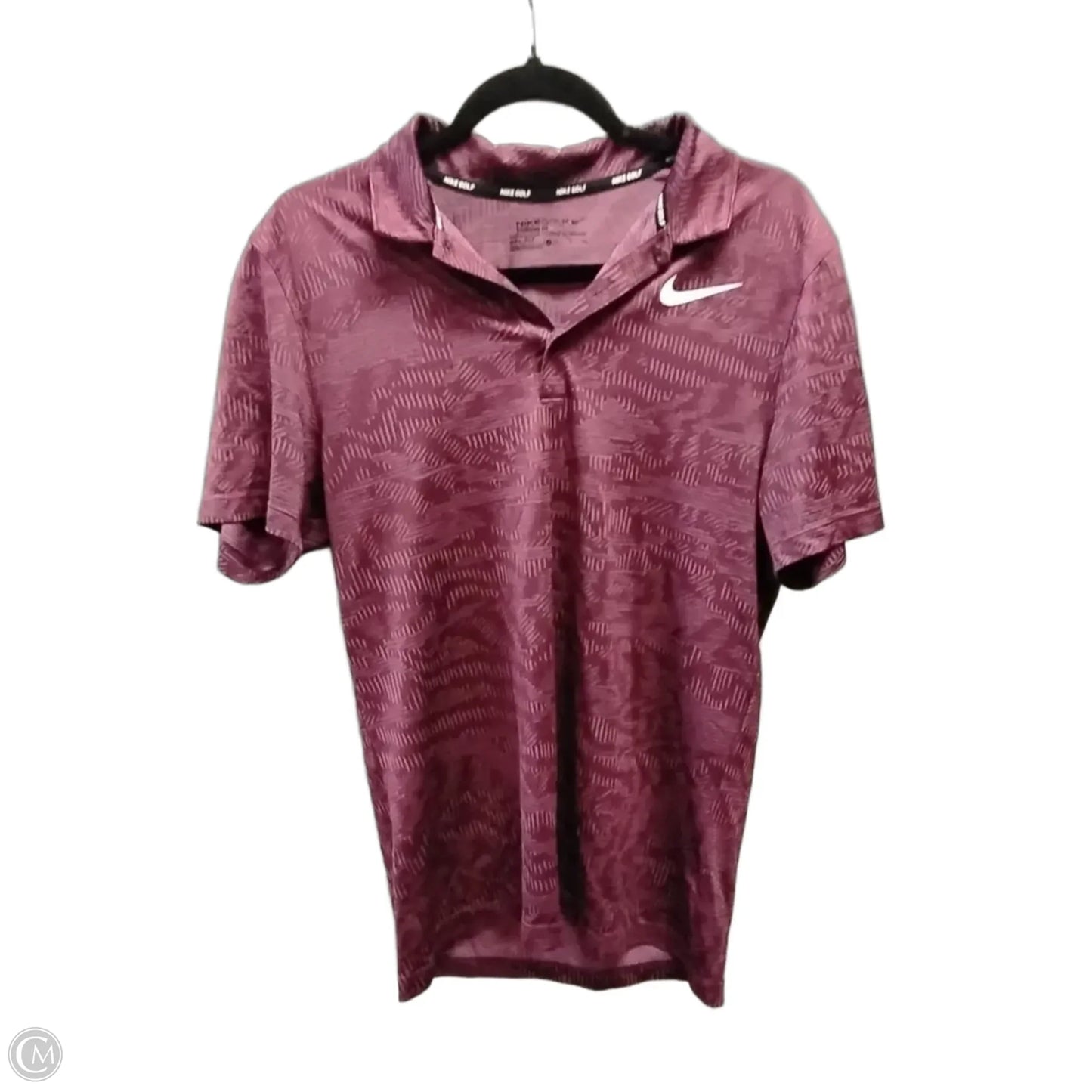 Athletic Top Short Sleeve By Nike In Purple, Size: S