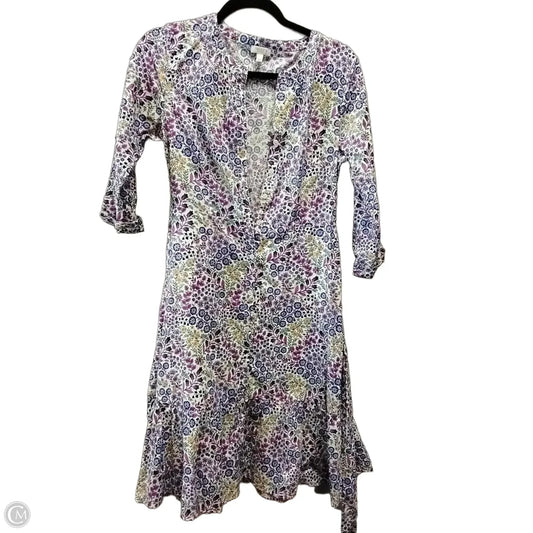 Dress Casual Midi By Talbots In Floral Print, Size: 2p