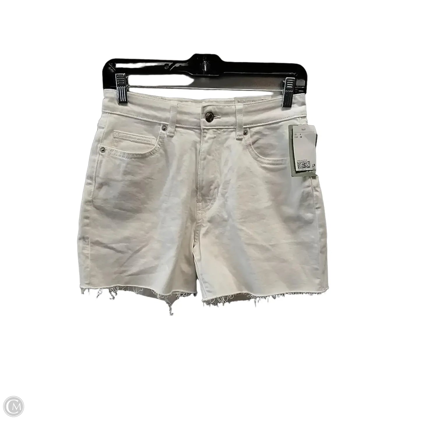 Shorts By H&m In White Denim, Size: 6