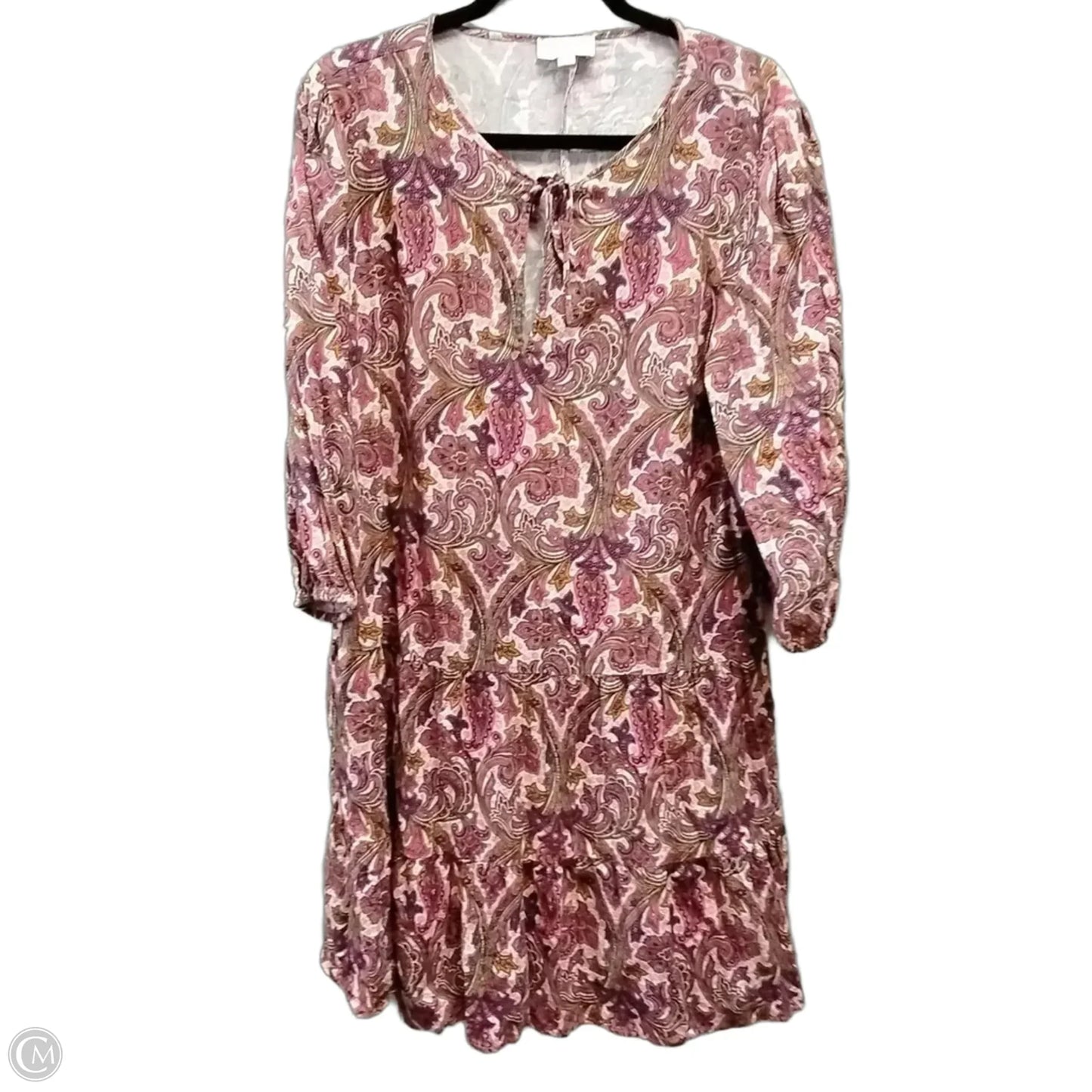 Dress Casual Short By Loft In Paisley Print, Size: 12