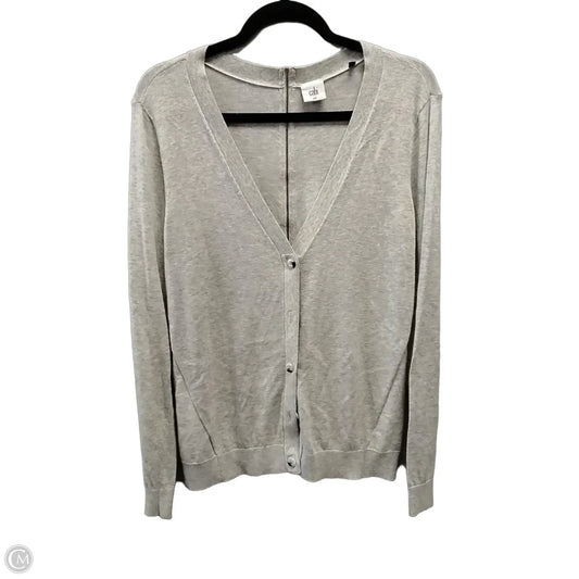 Sweater Cardigan By Cabi In Grey, Size: M