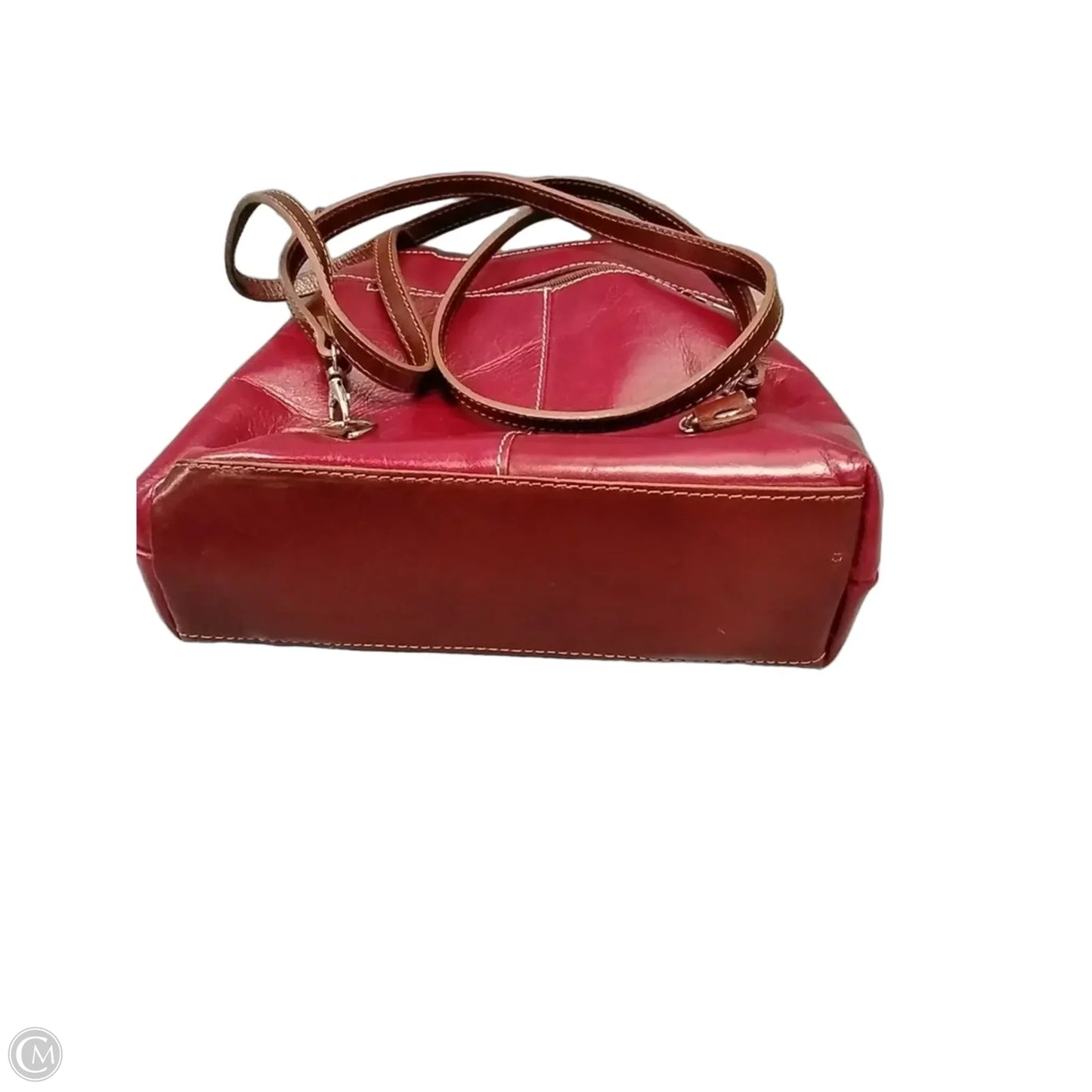 Backpack Leather By Clothes Mentor, Size: Medium