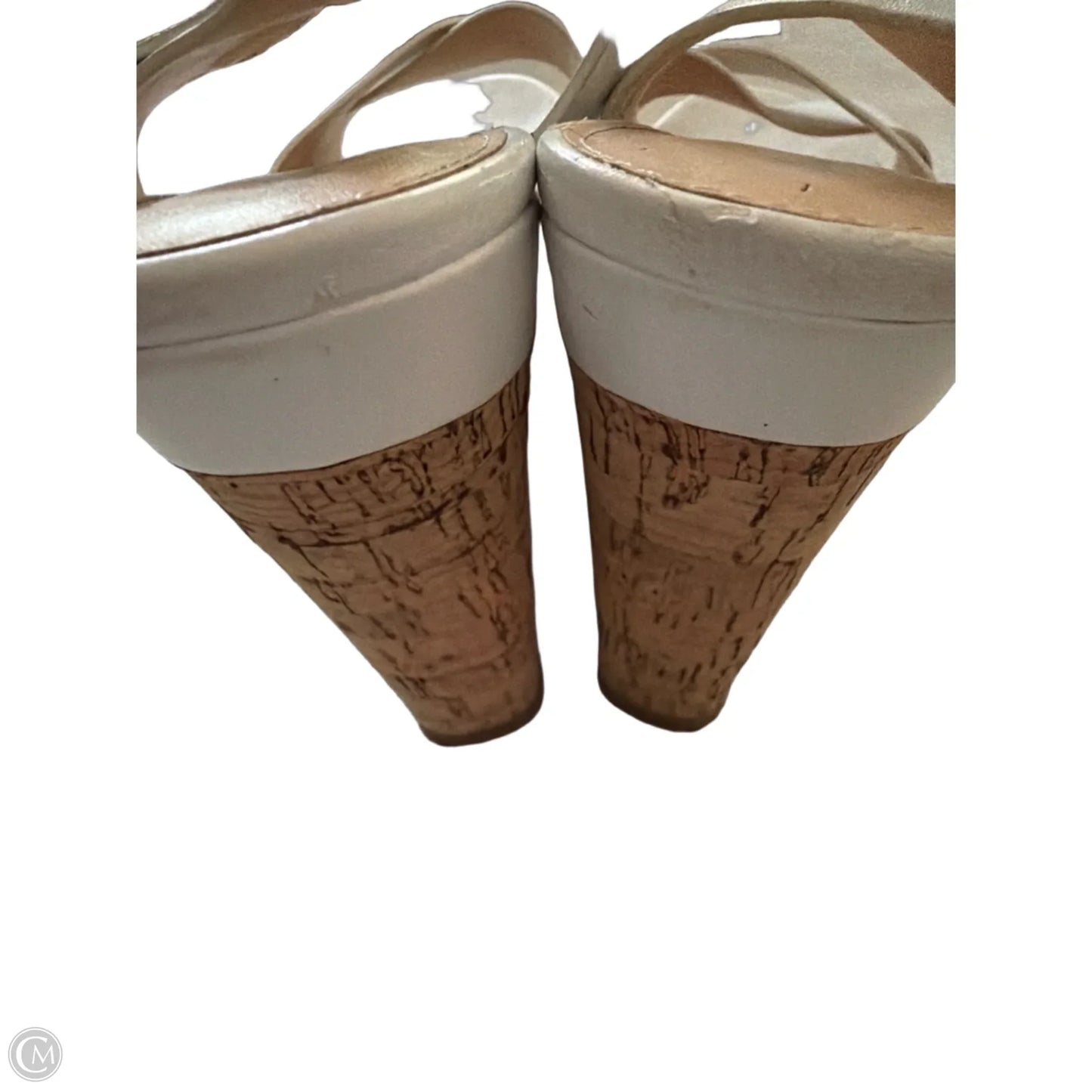 Sandals Heels Wedge By Xappeal In White, Size: 10