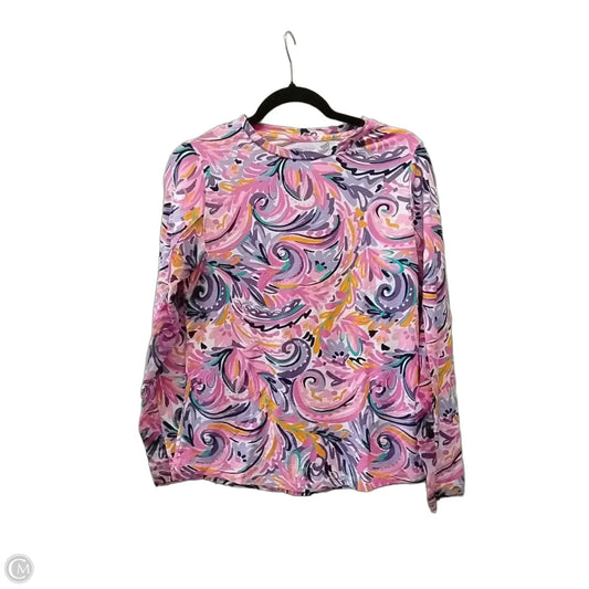 Top Long Sleeve By Ibkul In Multi-colored, Size: S