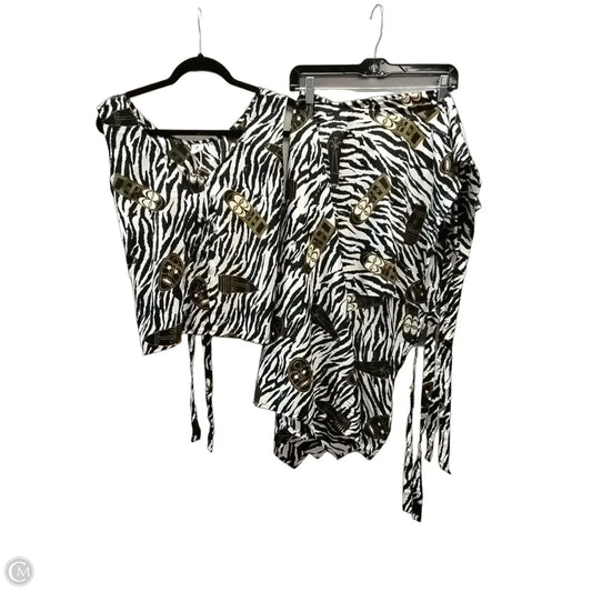 Skirt Suit 2pc By Clothes Mentor In Multi-colored, Size: L
