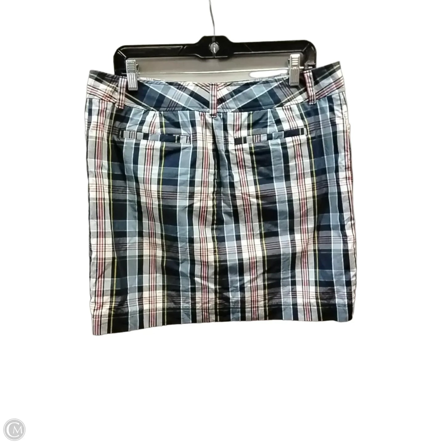 Skirt Mini & Short By Chaps In Checkered Pattern, Size: 12