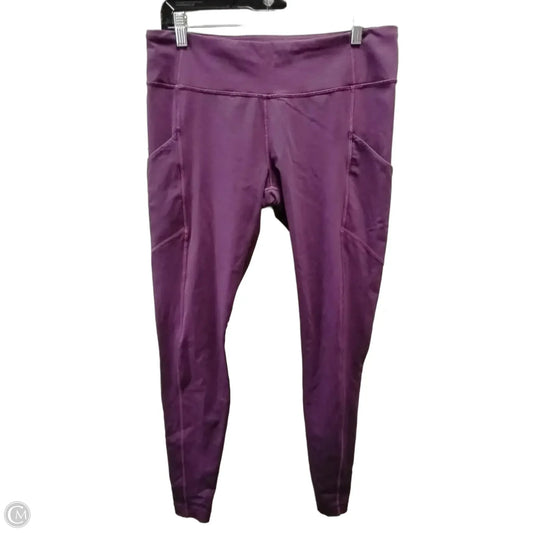 Athletic Leggings By Lululemon In Purple, Size: L