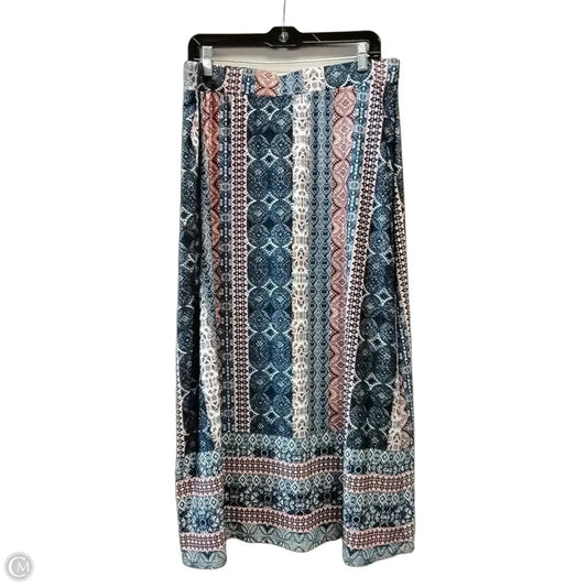 Skirt Maxi By Christopher And Banks In Geometric Pattern, Size: 14