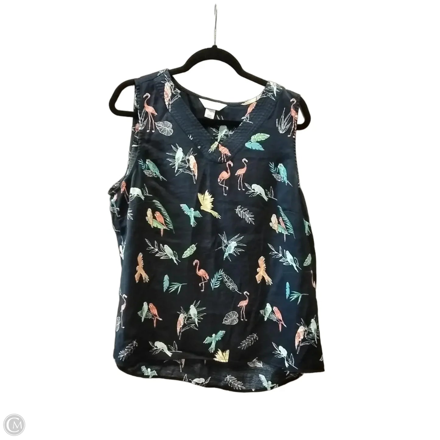 Top Sleeveless By Christopher And Banks In Animal Print, Size: Xlp
