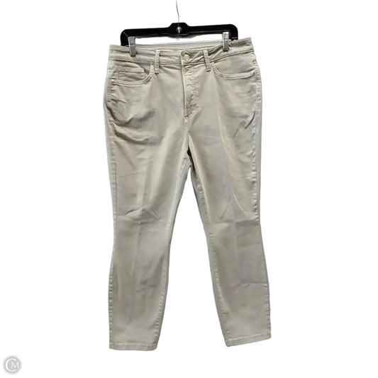 Jeans Straight By Lc Lauren Conrad In Tan, Size: 14