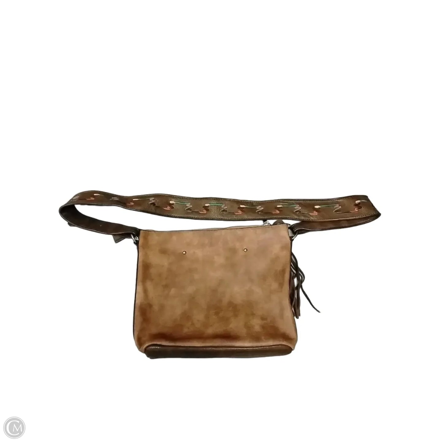 Crossbody Leather By Clothes Mentor, Size: Large