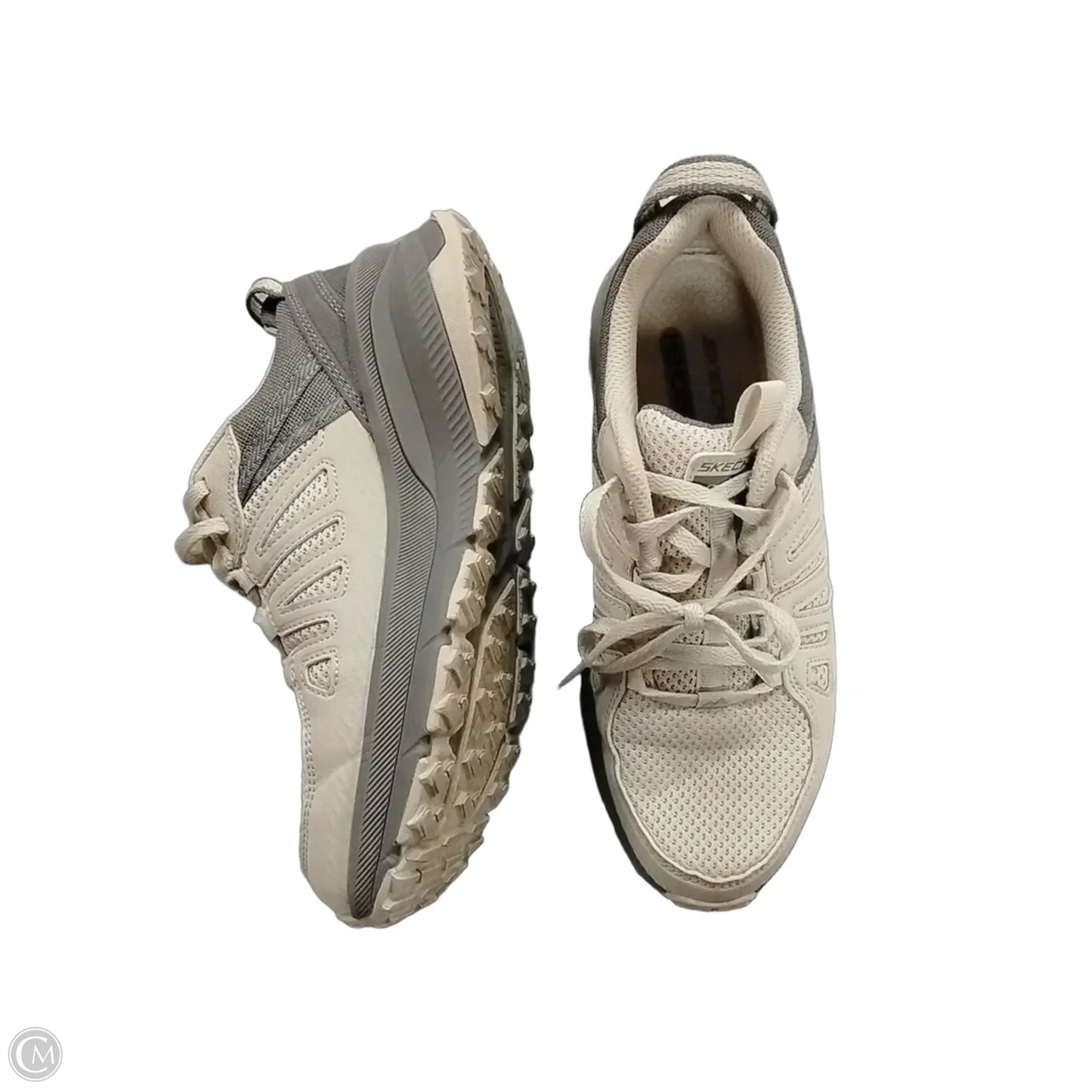 Shoes Sneakers By Skechers In Grey & White, Size: 6.5