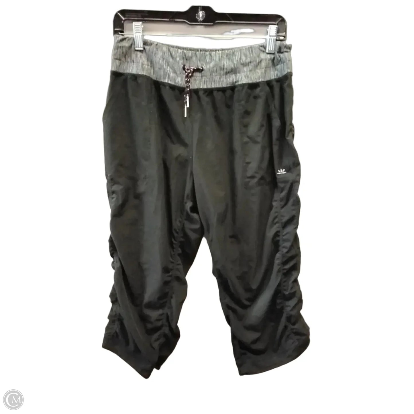 Athletic Capris By Lukka In Black & Grey, Size: M