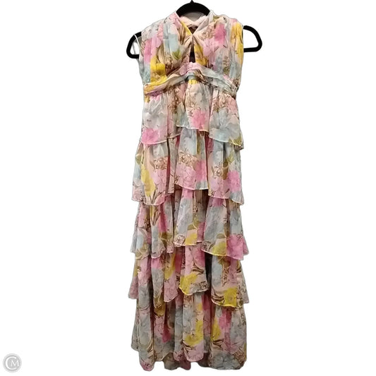 Dress Casual Maxi By Olivaceous In Floral Print, Size: 14