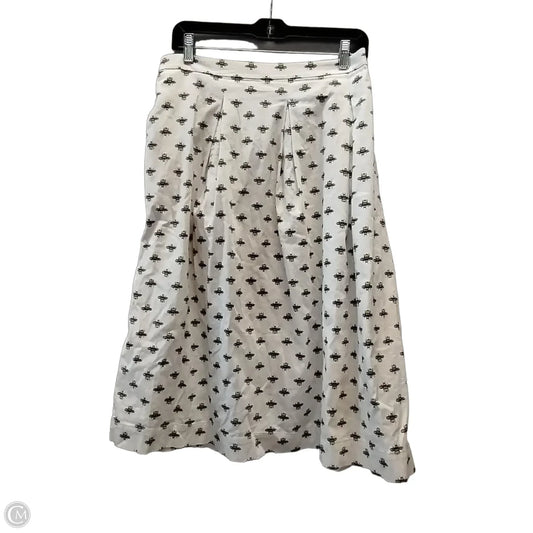Skirt Maxi By Boden In White & Yellow, Size: 14