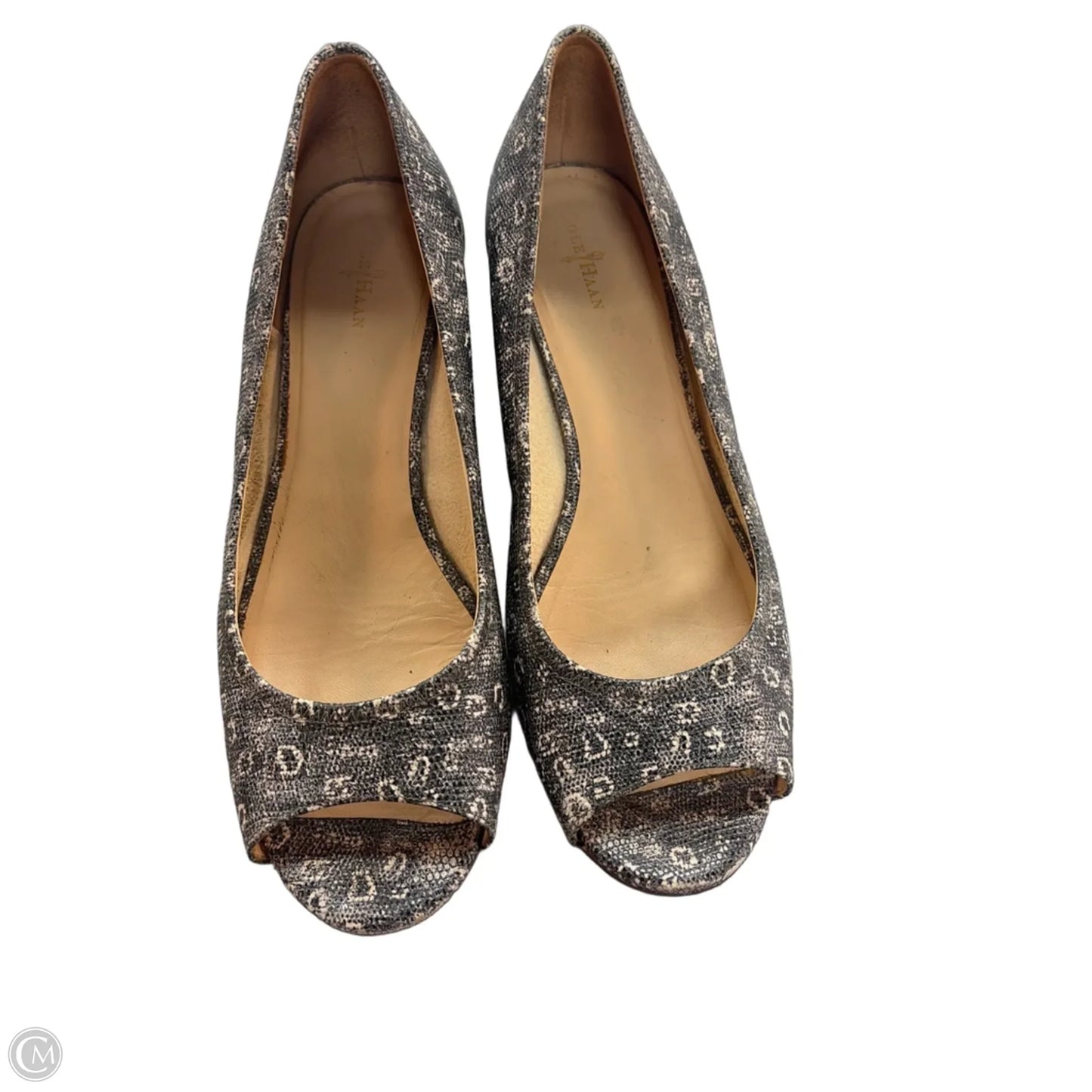 Sandals Heels Wedge By Cole-haan In Grey, Size: 10