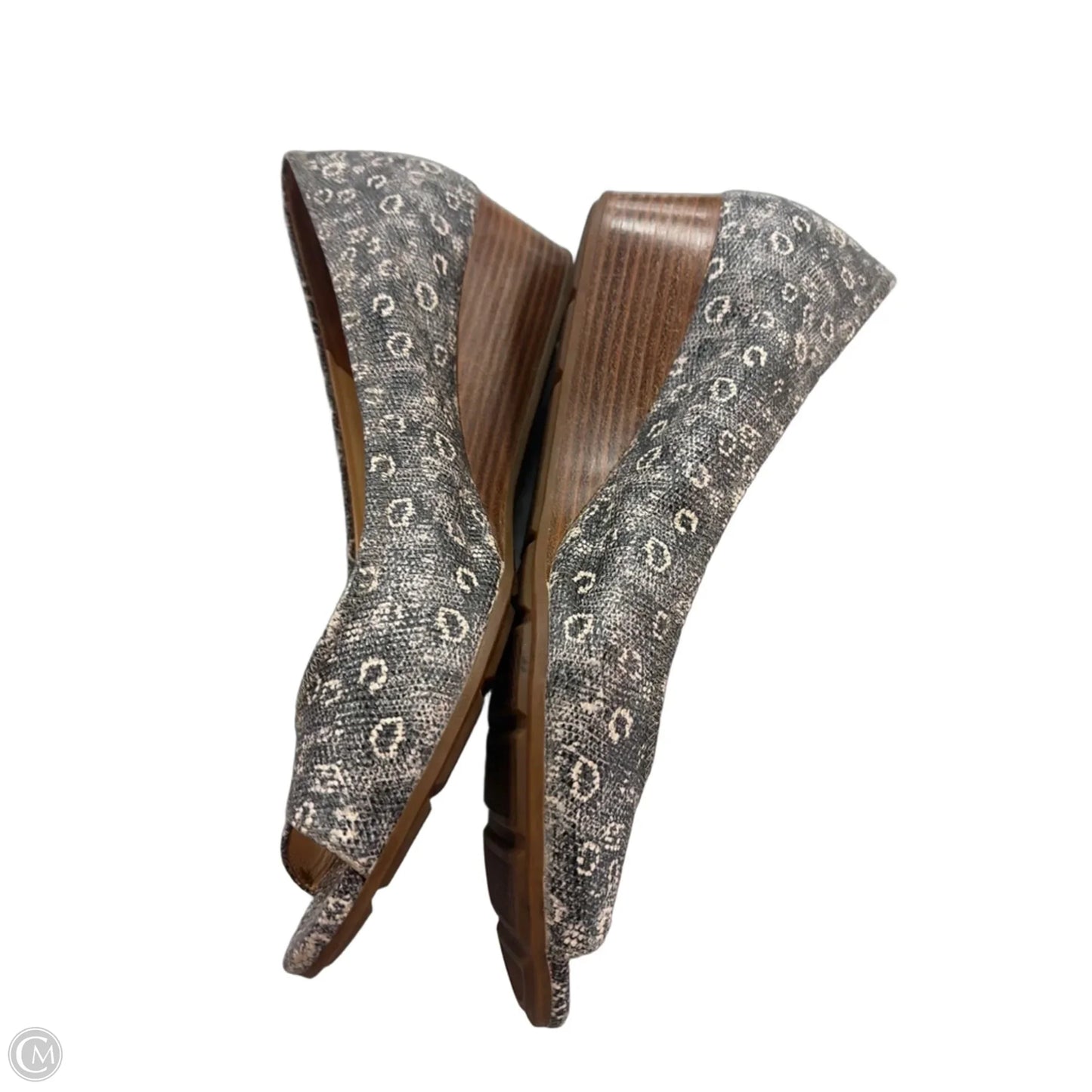 Sandals Heels Wedge By Cole-haan In Grey, Size: 10