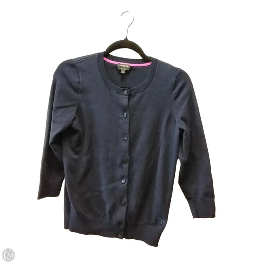 Sweater Cardigan By Talbots In Navy, Size: S